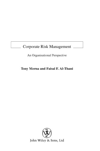 Corporate Risk Management: An Organisational Perspective
