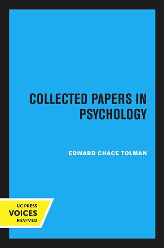 Collected Papers in Psychology