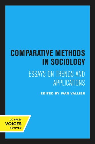 Comparative Methods in Sociology