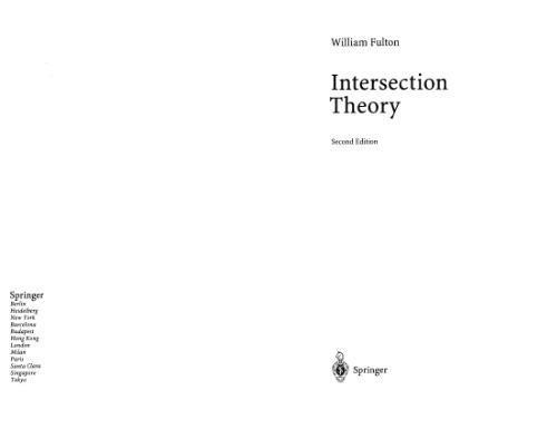 Intersection theory