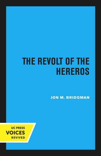 The Revolt of the Hereros