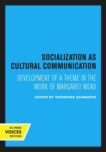 Socialization as Cultural Communication