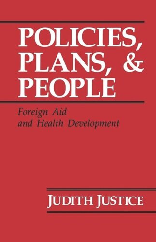 Policies, Plans, and People: Foreign Aid and Health Development