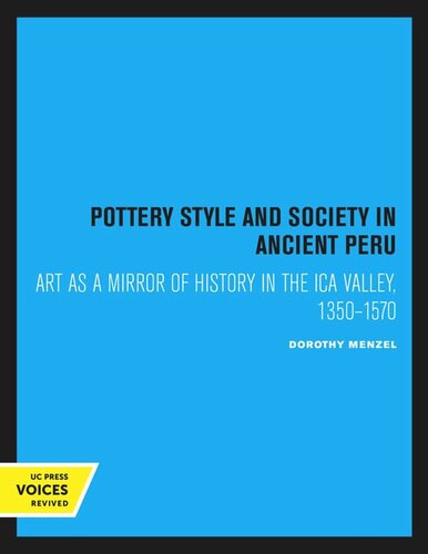 Pottery Style and Society in Ancient Peru