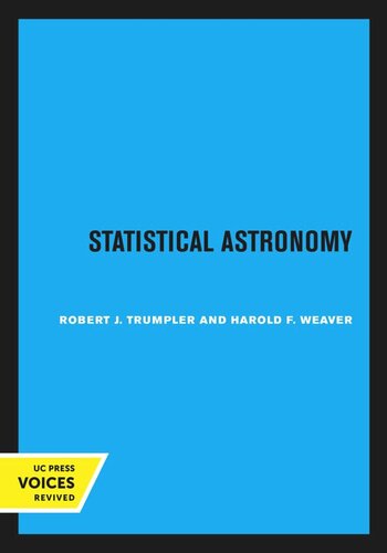 Statistical Astronomy
