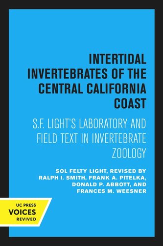 Intertidal Invertebrates of the Central California Coast