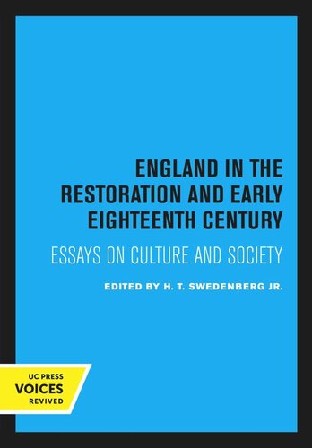 England in the Restoration and Early Eighteenth Century