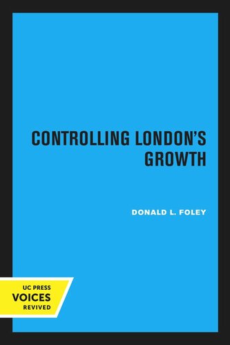 Controlling London’s Growth