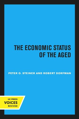 The Economic Status of the Aged