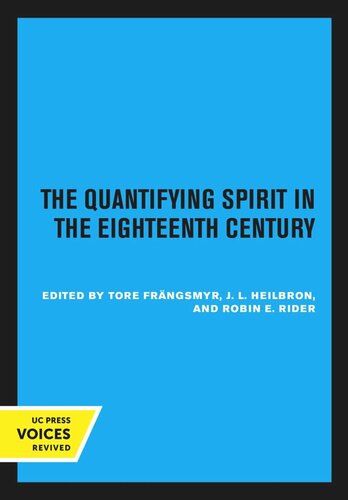 The Quantifying Spirit in the Eighteenth Century