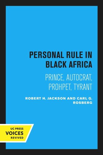 Personal Rule in Black Africa