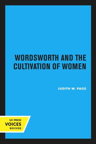 Wordsworth and the Cultivation of Women