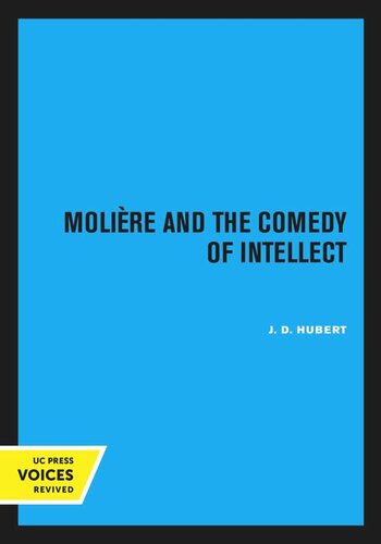 Molière and the Comedy of Intellect