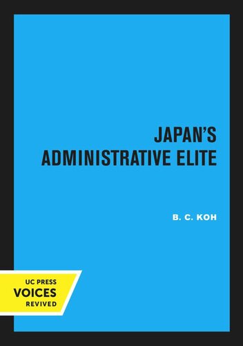 Japan’s Administrative Elite