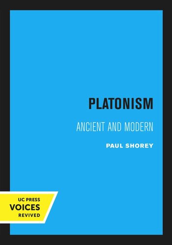 Platonism: Ancient and Modern