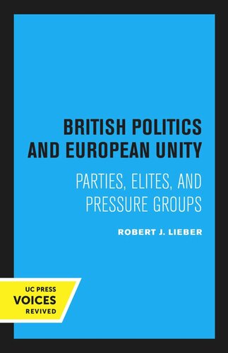British Politics and European Unity