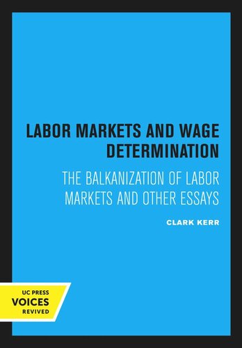 Labor Markets and Wage Determination