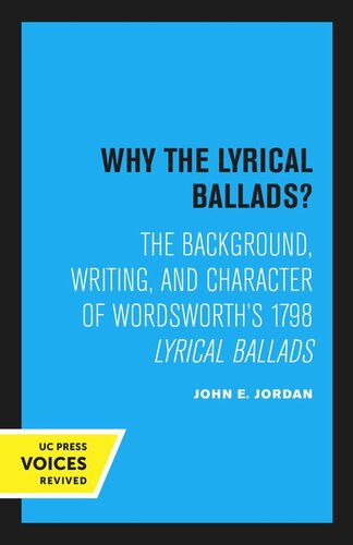 Why the Lyrical Ballads?