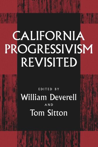 California Progressivism Revisited