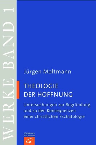 Jürgen Moltmann Werke - Sonderausgabe