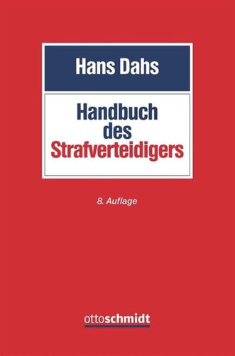 Handbuch des Strafverteidigers