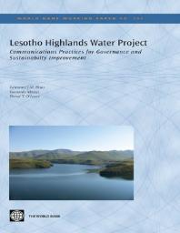 Lesotho Highlands Water Project: Communication Practices for Governance and Sustainability Improvement