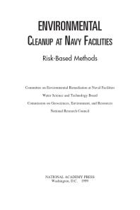 Environmental Cleanup at Navy Facilities: Risk-Based Methods