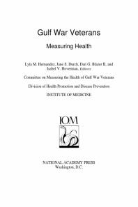 Gulf War Veterans: Measuring Health