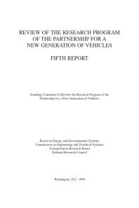Review of the Research Program of the Partnership for a New Generation of Vehicles: Fifth Report