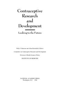 Contraceptive Research and Development: Looking to the Future