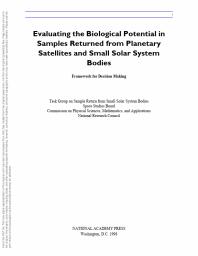 Evaluating the Biological Potential in Samples Returned from Planetary Satellites and Small Solar System Bodies: Framework for Decision Making