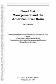 Flood Risk Management and the American River Basin: An Evaluation