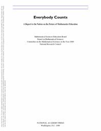 Everybody Counts: A Report to the Nation on the Future of Mathematics Education