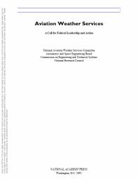 Aviation Weather Services: A Call for Federal Leadership and Action