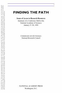 Finding the Path: Issues of Access to Research Resources