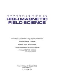 Opportunities in High Magnetic Field Science
