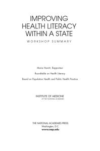 Improving Health Literacy Within a State: Workshop Summary