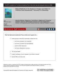 Robust Methods for the Analysis of Images and Videos for Fisheries Stock Assessment: Summary of a Workshop