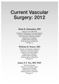 Current Vascular Surgery 2012