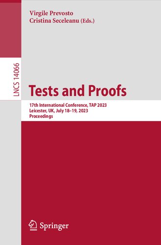 Tests and Proofs: 17th International Conference, TAP 2023