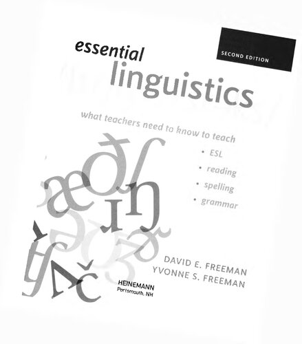 Essential Linguistics: What Teachers Need to Know to Teach