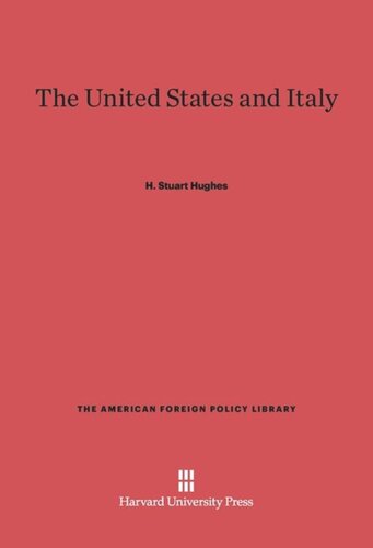 The United States and Italy: Third Edition, Enlarged