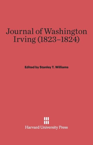Journal of Washington Irving, 1823-1824