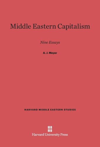 Middle Eastern Capitalism: Nine Essays