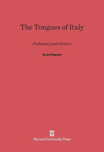 The Tongues of Italy: Prehistory and History
