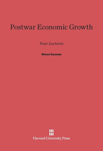 Postwar Economic Growth: Four Lectures
