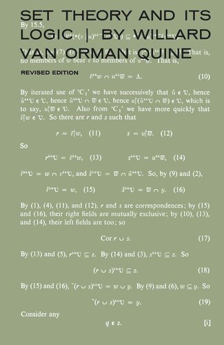 Set Theory and Its Logic: Revised Edition