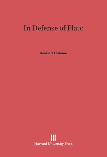 In Defense of Plato