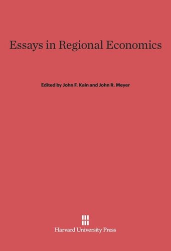 Essays in Regional Economics