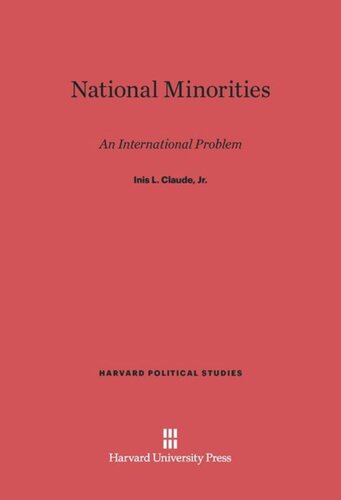 National Minorities: An International Problem
